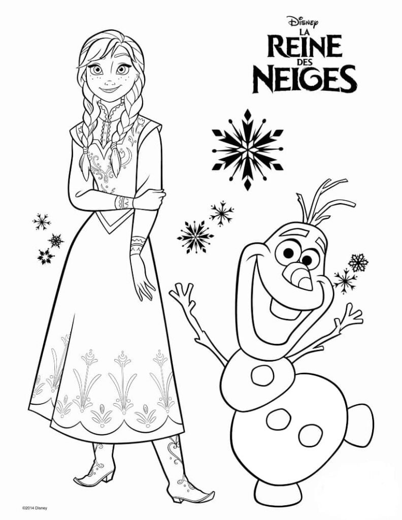 Anna coloring pages frozen 2