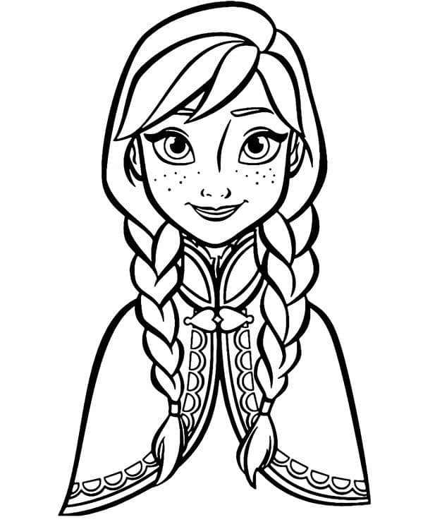 Anna frozen coloring pages