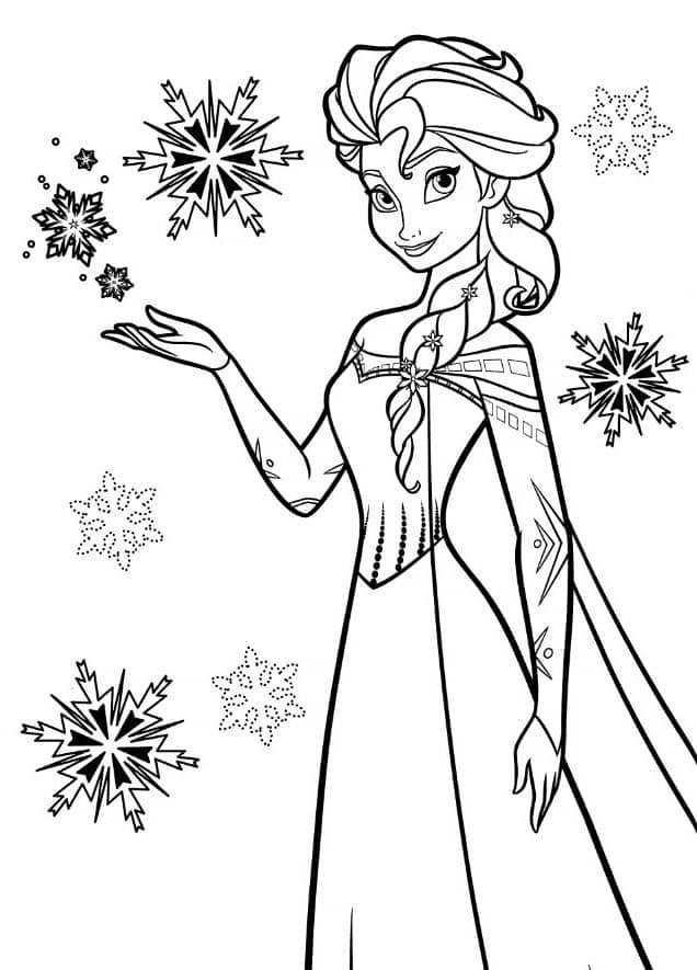 Disney princess coloring pages frozen elsa
