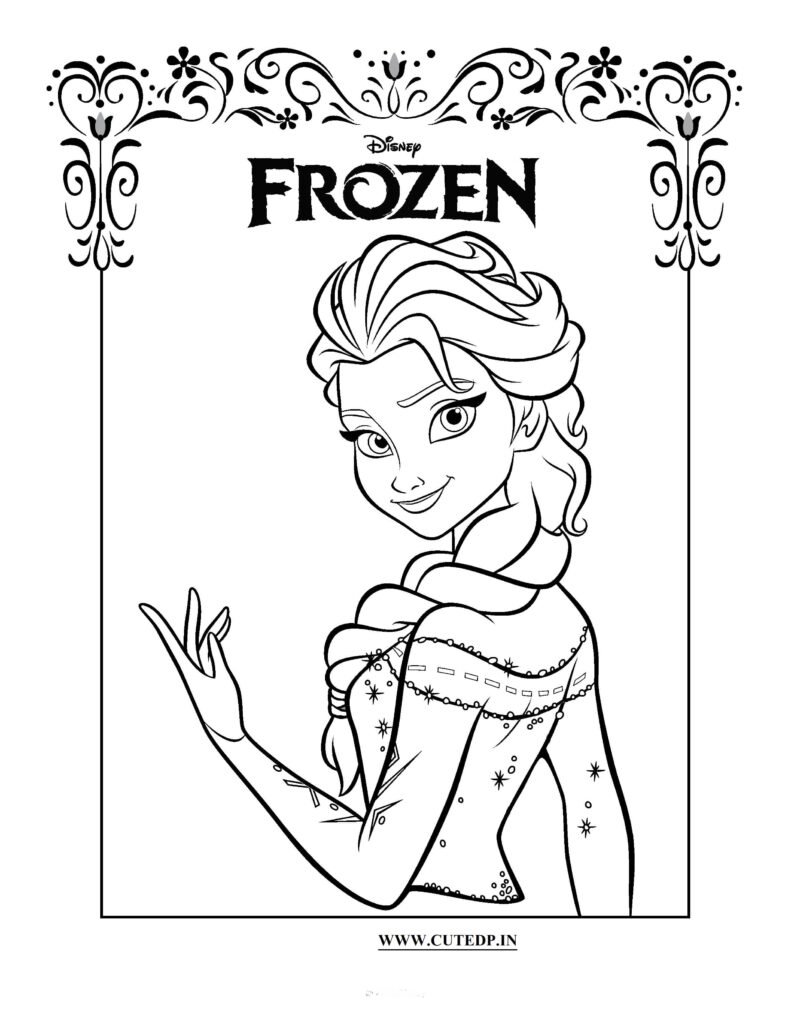 Free frozen coloring pages