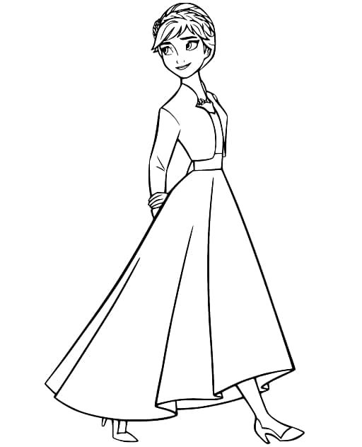 Frozen coloring pages free