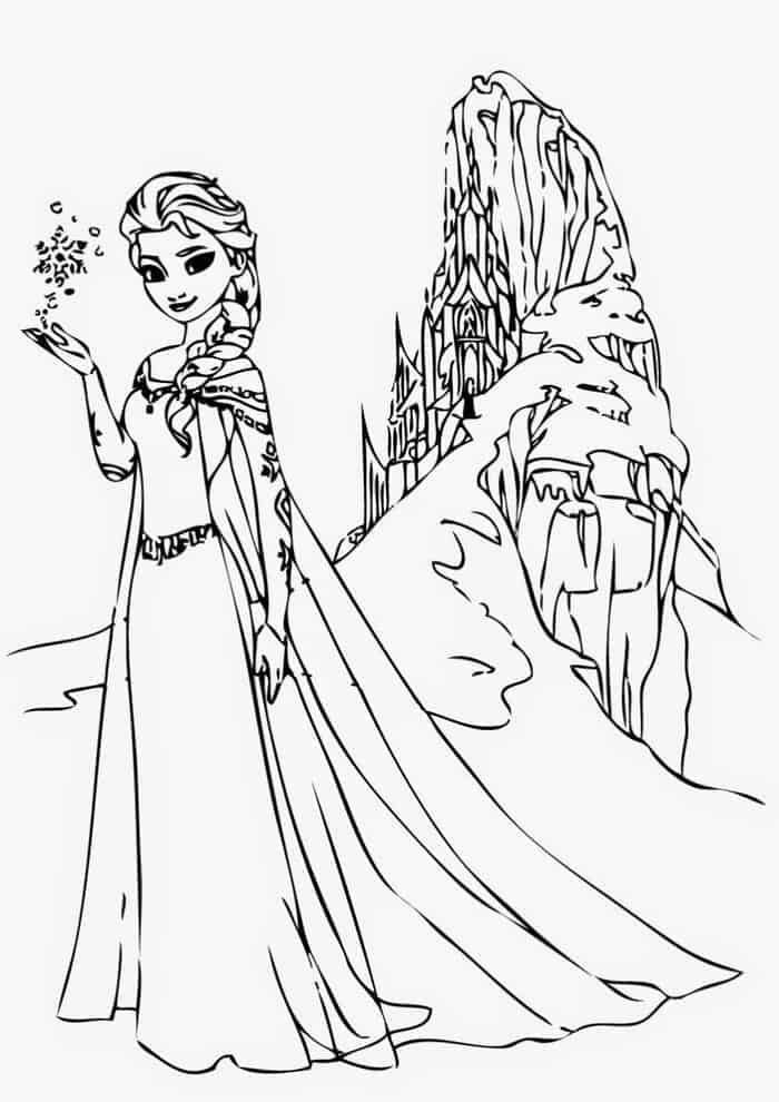 Frozen coloring pages online
