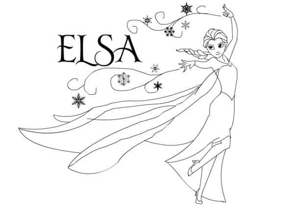 Frozen coloring pages easy