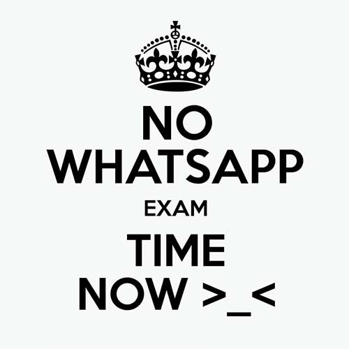 Exam time Whatsapp dp image