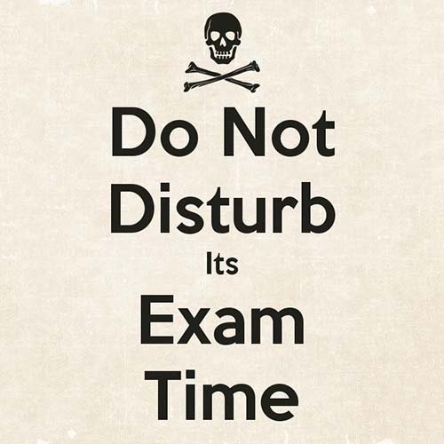 Exam time Whatsapp dp image