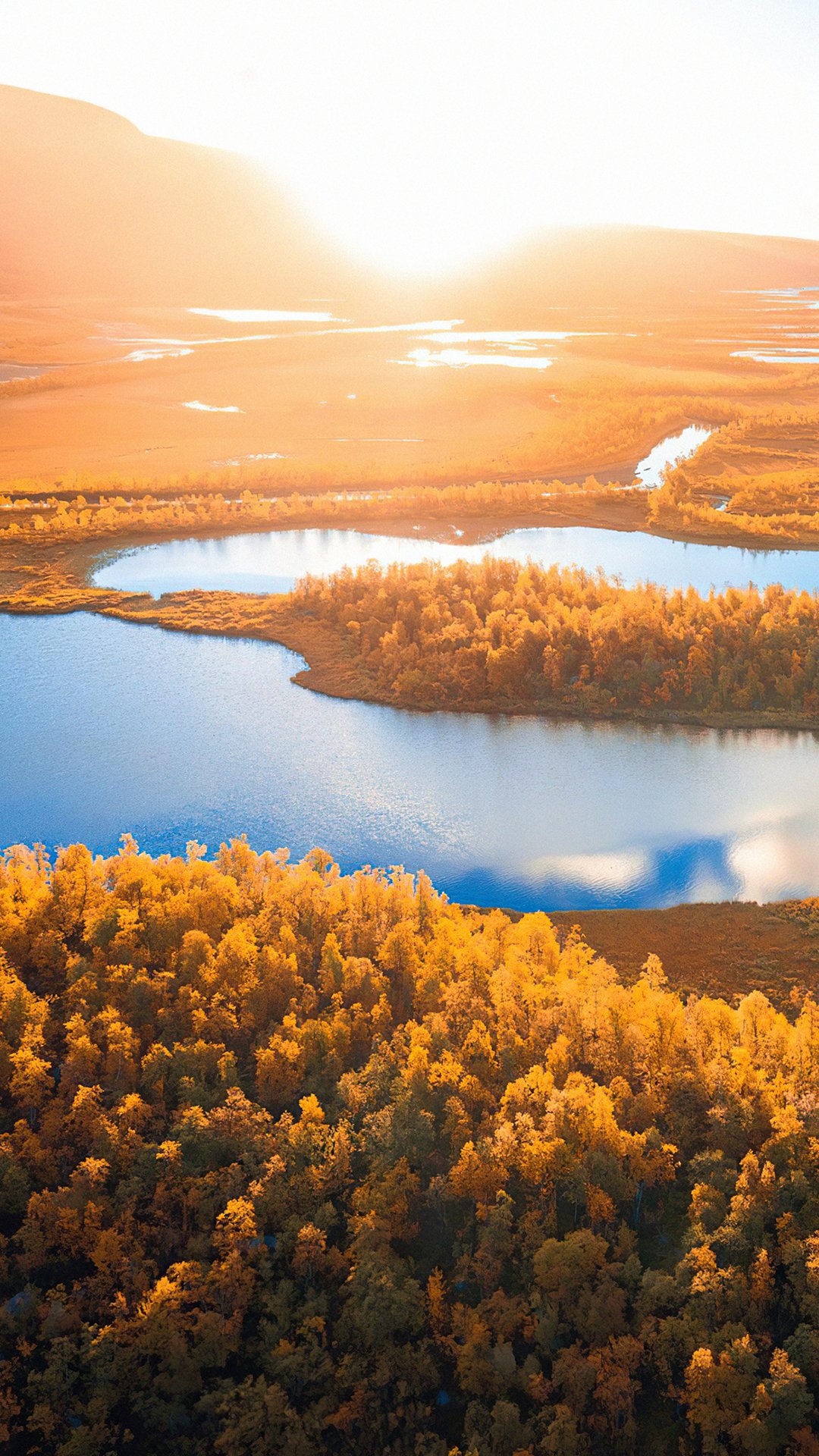 sunrise in swedish lapland