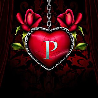 Heart P Name DP Image Download CuteDp