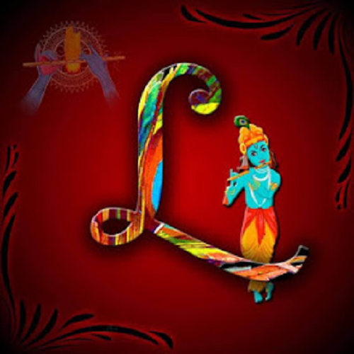 Krishna Janmashtami New Stylish DP L Name