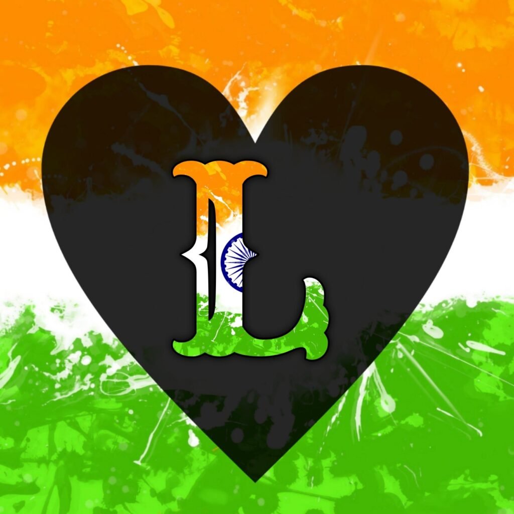 Love L Name Tiranga DP Image Download