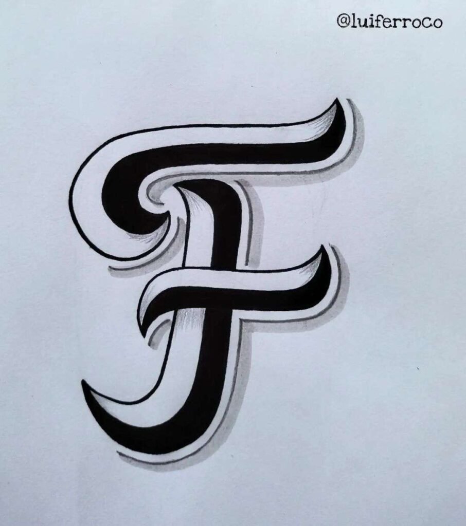 Stylish F Alphabet Dp