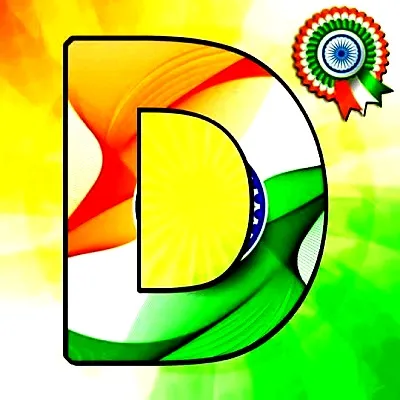 d name tiranga image india flag d letter wallpaper photo picture