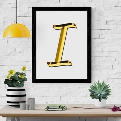 i letter images stylish