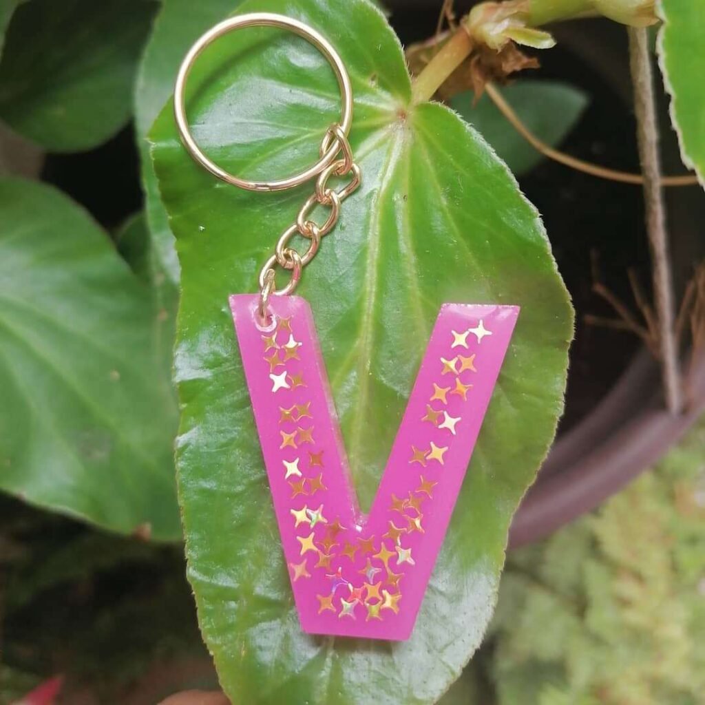 V Name Keychain DP Image Download