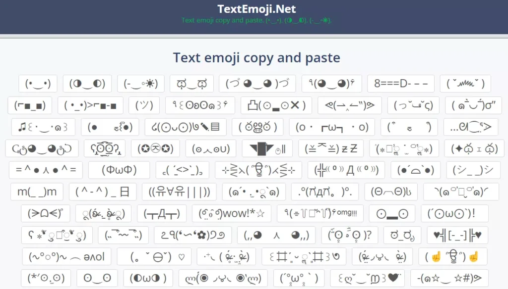 1. Textemoji (textemoji.net)